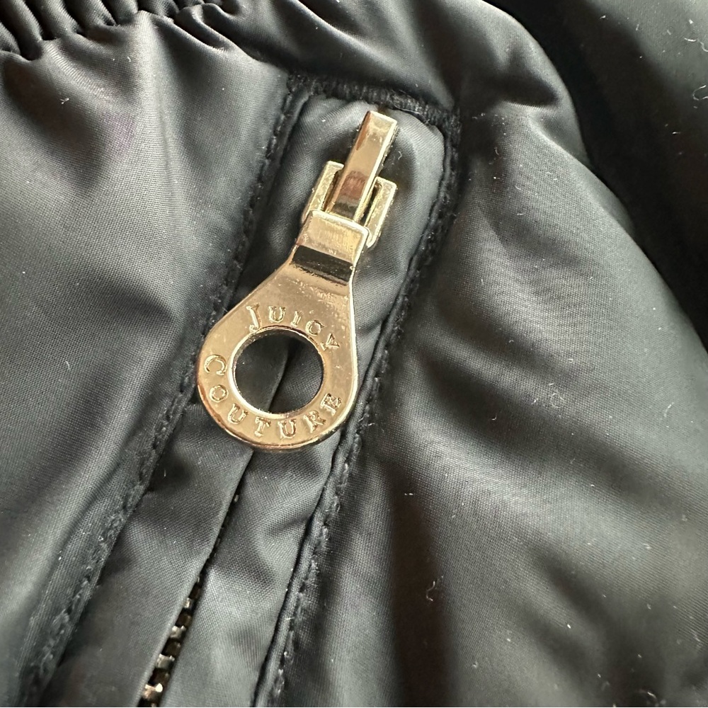 Juicy Couture, y2k style, black puffer down coat, size L - Picture 8 of 10